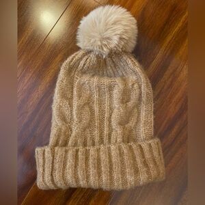 Sonoma Tan Knit Winter Beanie Acrylic